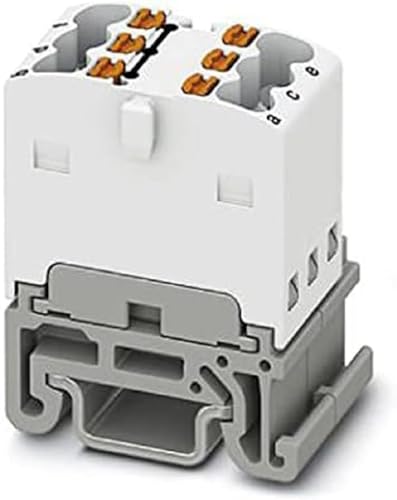 PHOENIX CONTACT PTFIX 6X1,5-NS15A WH Verteilerblock, Intern Gebrückt, 500 V, 17,5 A, Anzahl der Anschlüsse 6, Querschnitt 0,14 mm²-2,5 mm², AWG: 26-14, Breite 12,5 mm, Weiß, Montageart NS 15, 20 Stück PHOENIX CONTACT PTFIX 6X1,5-NS15A WH Verteilerblock, Intern Gebrückt, 500 V, 17,5 A, Anzahl der Anschlüsse 6, Querschnitt 0,14 mm²-2,5 mm², AWG: 26-14, Breite 12,5 mm, Weiß, Montageart NS 15, 20 Stück von PHOENIX CONTACT