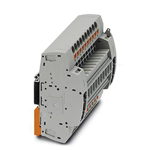PHOENIX CONTACT PTRE 6-211 test socket, gray, DIN rail mounting mounting type, 22 connections, 11 number of positions, 0.5 mm² - 10 mm² cross-section, 122.3 mm width, 56.5 mm height von PHOENIX CONTACT
