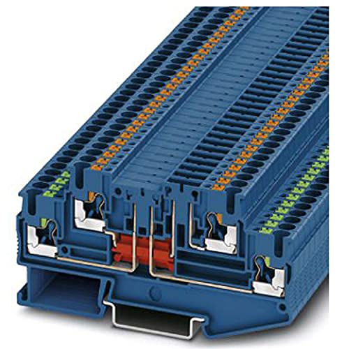 PHOENIX CONTACT PTT 2,5-L/TG BU Trennklemme mit Trennstecker, Blau, 16 A Nennstrom, 0.14 mm² - 4 mm² Querschnitt, 92.4 mm Länge, 5.2 mm Breite, 50 Stück von PHOENIX CONTACT