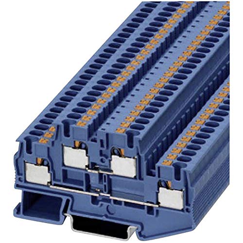 PHOENIX CONTACT PTTB 4 BU Doppelstockklemme, Blau, 0.2 mm² - 6 mm² Querschnitt, 6.2 mm Breite, 50 Stück PHOENIX CONTACT PTTB 4 BU Doppelstockklemme, Blau, 0.2 mm² - 6 mm² Querschnitt, 6.2 mm Breite, 50 Stück von PHOENIX CONTACT