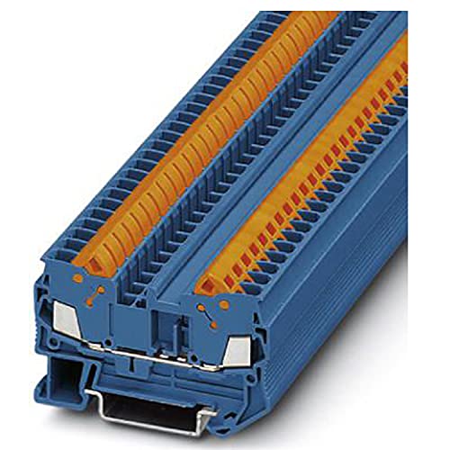 PHOENIX CONTACT QTC 2,5 BU Durchgangsklemme, Blau, 2 Anschlüsse, 24 A Nennstrom, 0.5 mm² - 2.5 mm² Querschnitt, 6.2 mm Breite, 50 Stück PHOENIX CONTACT QTC 2,5 BU Durchgangsklemme, Blau, 2 Anschlüsse, 24 A Nennstrom, 0.5 mm² - 2.5 mm² Querschnitt, 6.2 mm Breite, 50 Stück von PHOENIX CONTACT