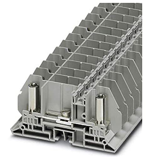PHOENIX CONTACT RBO 5-T-F Durchgangsklemme mit Bolzenanschlusstechnik, Grau, 0.1 - 6 mm² Querschnitt, 13 mm Breite, 50 Stück von PHOENIX CONTACT