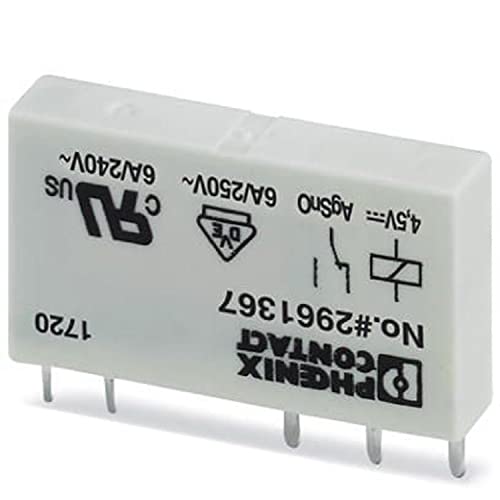 PHOENIX CONTACT REL-MR-4.5DC/21 Steckbares Miniaturleistungsrelais mit Leistungskontakt, 1 Wechsler, 4.5 V DC Eingangsspannung, 10 Stück PHOENIX CONTACT REL-MR-4.5DC/21 Steckbares Miniaturleistungsrelais mit Leistungskontakt, 1 Wechsler, 4.5 V DC Eingangsspannung, 10 Stück von PHOENIX CONTACT