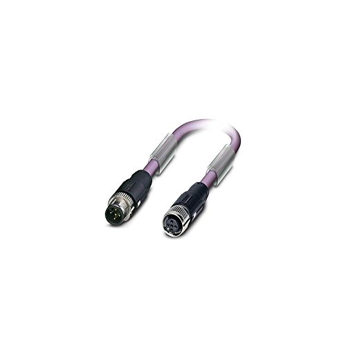 PHOENIX CONTACT SAC-2P-MSB/0.3-910/FSB SCO Profibus (12 MBit-s) Bussystem-Kabel, 2-Polig, PUR Halogenfrei, Stecker Gerade M12 Speedcon, B Kodierung, Auf Buchse, B Kodierung, 0.3m Kabellänge, Violett von PHOENIX CONTACT