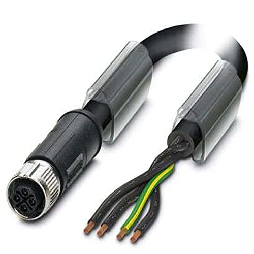 PHOENIX CONTACT SAC-4P-1.0-PUR/M12FSS PE Powerleitung, 4 Polig, 1m Kabellänge, 125.500g, Schwarzgrau PHOENIX CONTACT SAC-4P-1.0-PUR/M12FSS PE Powerleitung, 4 Polig, 1m Kabellänge, 125.500g, Schwarzgrau von PHOENIX CONTACT