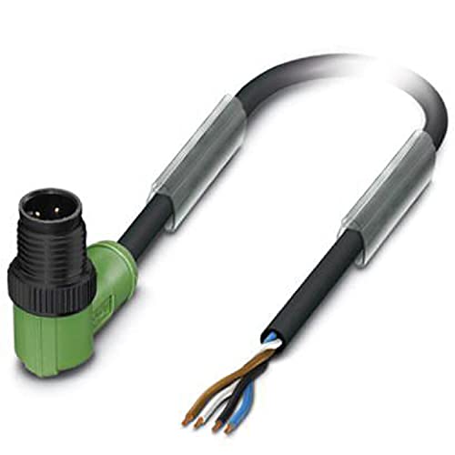 PHOENIX CONTACT SAC-4P-M12MR/1.5-PUR P Sensor/Aktor-Kabel, 4 Polig, 1.5m Kabellänge, 46.900g, Schwarzgrau von PHOENIX CONTACT