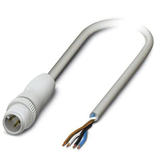 PHOENIX CONTACT SAC-4P-M12MS/3.0-600 FB Sensor/Aktor-Kabel, 3m Kabellänge, 4 Polig, Grau von PHOENIX CONTACT