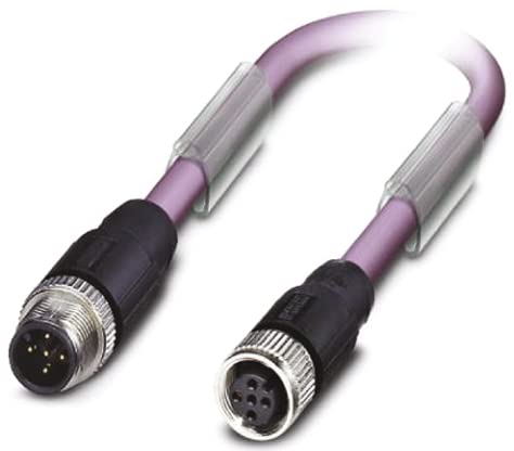 PHOENIX CONTACT SAC-5P-M12MS/5.0-920/M12FS Bussystem-Kabel 5-Polig, M12 Stecker Gerade, A Kodierung, 5m Kabellänge, Violett von PHOENIX CONTACT