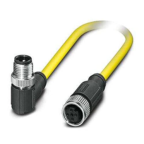 PHOENIX CONTACT SAC-5P-MR/0.5-542/FSSH SCO BK Sensor/Aktor-Kabel, 5 Polig, 0.5 m Kabellänge, 57.000g, Gelb von PHOENIX CONTACT