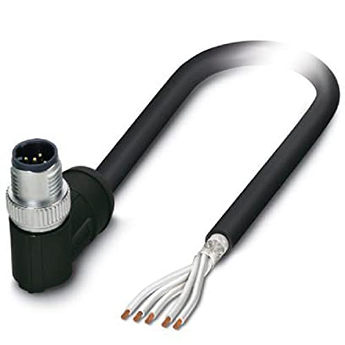 PHOENIX CONTACT SAC-5P-MR/2.0-28R SCO RAIL Sensor Aktor Kabel, 5 Polig, PE X Halogenfrei, Geschirmt, A Kodierung, 2m Kabellänge für Bahnanwendungen, Schwarz, 161.700g von PHOENIX CONTACT