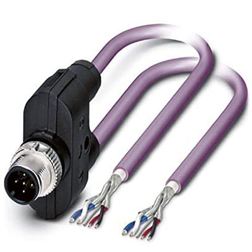 PHOENIX CONTACT SAC-5PY-M/2X 2.0-920 circanopen Devicenet Bussystem-Kabel, 5 Polig, 2m Kabellänge, 262.000g, Violett von PHOENIX CONTACT