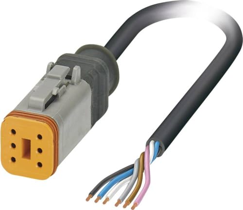 PHOENIX CONTACT SAC-6P-1.5-PUR/DTFS Sensor-/Aktor-Kabel, 6-Polig, Schwarzgrau 1.5m Kabellänge PHOENIX CONTACT SAC-6P-1.5-PUR/DTFS Sensor-/Aktor-Kabel, 6-Polig, Schwarzgrau 1.5m Kabellänge von PHOENIX CONTACT