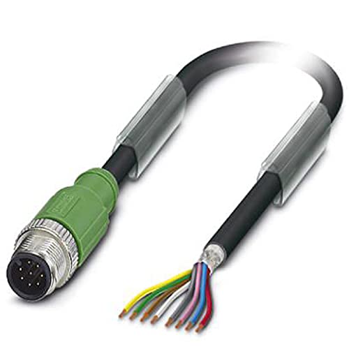 PHOENIX CONTACT SAC-8P-M12MS/20.0-PUR SH Sensor/Aktor-Kabel, 8-Polig, A Kodierung, 20m Kabellänge, Schwarzgrau von PHOENIX CONTACT