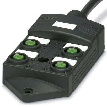 PHOENIX CONTACT SACB-4/8-L-1.5PUR SCO P Sensor-/Aktor-Box, 4 Steckplätze, 5 Polzahl, 1.5 m Leitungslänge von PHOENIX CONTACT