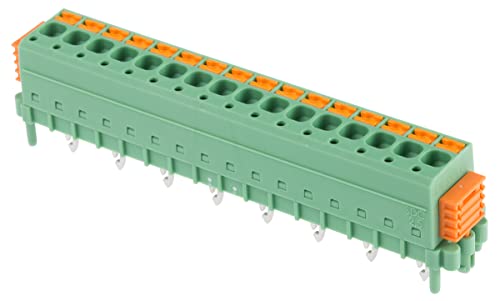 PHOENIX CONTACT SDC 2,5/16-PV-5,0-ZB Leiterplatten-Direktstecker, 2.5 mm² Nennquerschnitt, 16 Anschlüsse, SDC 2,5/..-PV Reichweite, 5 mm Rastermaß, Grün, 50 Stück von PHOENIX CONTACT