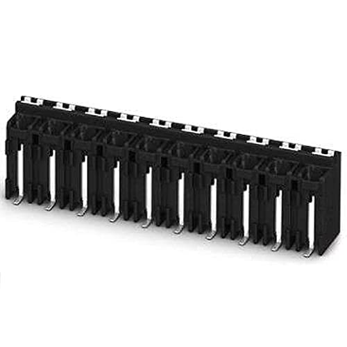 PHOENIX CONTACT SPT-SMD 1,5/10-V-5,0 R88 Leiterplattenklemme, 1.5mm² Nennquerschnitt, 10 Anschlüsse, SPT 1,5/..-V-SMD Artikelfamilie, 5mm Rastermaß, Schwarz, 200 Stück von PHOENIX CONTACT