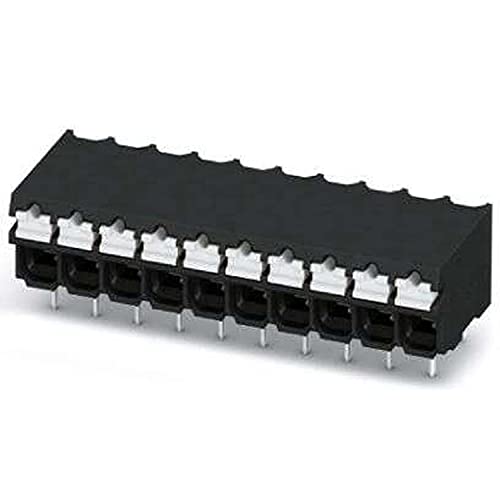 PHOENIX CONTACT SPT-THR 1,54-H-3,5 P26 PCB terminal, 1.5mm² nominal cross-section, 4 connections, SPT 1,5..-H-THR article family, 3.5mm pitch, 2.6mm pin length, black, 170 pieces PHOENIX CONTACT SPT-THR 1,54-H-3,5 P26 PCB terminal, 1.5mm² nominal cross-section, 4 connections, SPT 1,5..-H-THR article family, 3.5mm pitch, 2.6mm pin length, black, 170 pieces von PHOENIX CONTACT