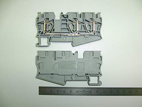 PHOENIX CONTACT ST 10-TWIN Durchgangsklemme, 10 mm² Nennquerschnitt, 3 Anschlüsse, Grau, 25 Stück PHOENIX CONTACT ST 10-TWIN Durchgangsklemme, 10 mm² Nennquerschnitt, 3 Anschlüsse, Grau, 25 Stück von PHOENIX CONTACT