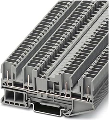 PHOENIX CONTACT ST 2,5-QUATTRO/4P Durchgangsklemme, 2,5 mm² Nennquerschnitt, 4 Anschlüsse, Grau, 50 Stück PHOENIX CONTACT ST 2,5-QUATTRO/4P Durchgangsklemme, 2,5 mm² Nennquerschnitt, 4 Anschlüsse, Grau, 50 Stück von PHOENIX CONTACT