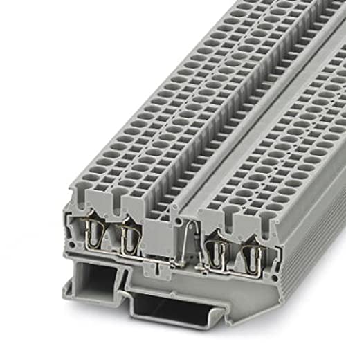 PHOENIX CONTACT ST 2,5-QUATTRO-DIO/R-L Bauelementreihenklemme mit Integrierter Diode, 2,5 mm² Nennquerschnitt, 4 Anschlüsse, Grau, 50 Stück von PHOENIX CONTACT