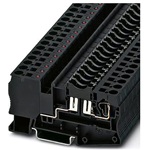 PHOENIX CONTACT ST 4-FSI/C-LED 24 Sicherungsklemme mit Leuchtanzeige zur Montage auf NS 35, 4 mm² Nennquerschnitt, 2 Anschlüsse, Schwarz, 50 Stück PHOENIX CONTACT ST 4-FSI/C-LED 24 Sicherungsklemme mit Leuchtanzeige zur Montage auf NS 35, 4 mm² Nennquerschnitt, 2 Anschlüsse, Schwarz, 50 Stück von PHOENIX CONTACT