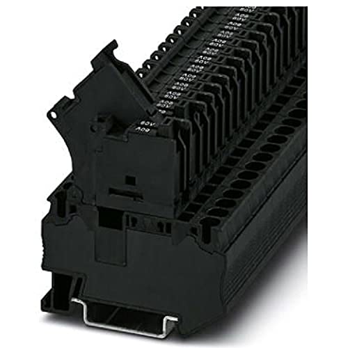 PHOENIX CONTACT ST 4-HESILED 60 (5X20) Sicherungsreihenklemme, 4 mm² Nennquerschnitt, 2 Anschlüsse, Schwarz, 50 Stück von PHOENIX CONTACT