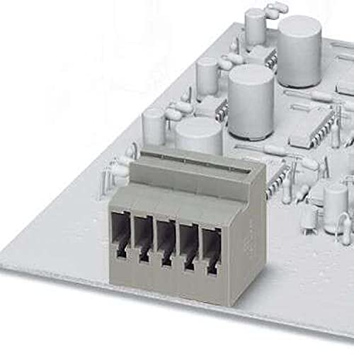 PHOENIX CONTACT ST 4-PCB/2-G-6,2 Leiterplattengrundleiste, 2 Polzahl, ST 4-PCB/..-G Artikelfamilie, 6.2 mm Rastermaß, Grau, 50 Stück von PHOENIX CONTACT