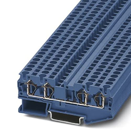 PHOENIX CONTACT ST 4-QUATTRO BU Durchgangsklemme, 4 mm² Nennquerschnitt, 4 Anschlüsse, Blau, 50 Stück PHOENIX CONTACT ST 4-QUATTRO BU Durchgangsklemme, 4 mm² Nennquerschnitt, 4 Anschlüsse, Blau, 50 Stück von PHOENIX CONTACT