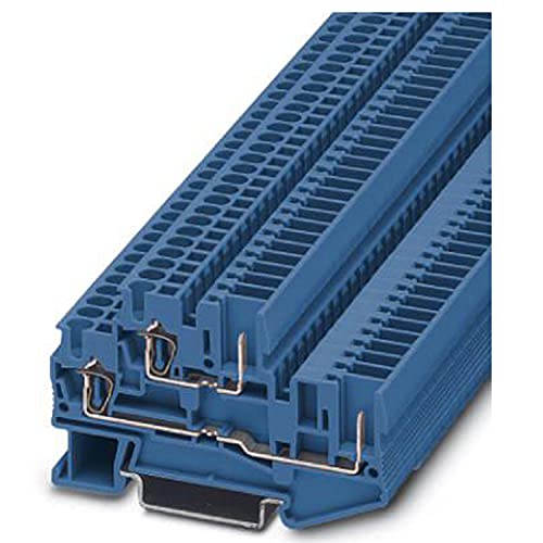 PHOENIX CONTACT STTB 2,5/2P BU Doppelstockklemme, 2,5 mm² Nennquerschnitt, 4 Anschlüsse, Blau, 50 Stück PHOENIX CONTACT STTB 2,5/2P BU Doppelstockklemme, 2,5 mm² Nennquerschnitt, 4 Anschlüsse, Blau, 50 Stück von PHOENIX CONTACT