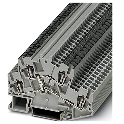 PHOENIX CONTACT STTBS 2,5-PV Doppelstockklemme mit Potenzialverbinder, 2,5 mm² Nennquerschnitt, 4 Anschlüsse, Grau, 50 Stück PHOENIX CONTACT STTBS 2,5-PV Doppelstockklemme mit Potenzialverbinder, 2,5 mm² Nennquerschnitt, 4 Anschlüsse, Grau, 50 Stück von PHOENIX CONTACT