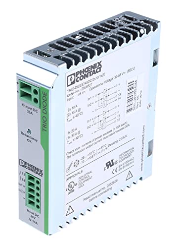 PHOENIX CONTACT TRIO-DIODE/48DC/2X10/1X20 Redundanzmodul mit Funktionsüberwachung, 48 V DC, 2x 10 A, 1x 20 A PHOENIX CONTACT TRIO-DIODE/48DC/2X10/1X20 Redundanzmodul mit Funktionsüberwachung, 48 V DC, 2x 10 A, 1x 20 A von PHOENIX CONTACT