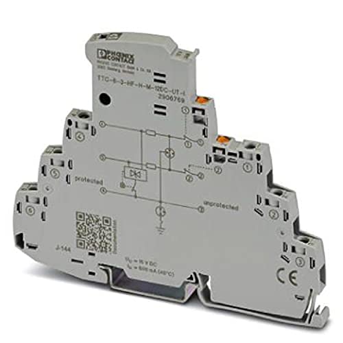 PHOENIX CONTACT TTC-6-3-HF-F-M-12DC-UT-I Überspannungsschutz mit Integrierter Statusanzeige und Messertrennung für drei Signaladern mit Gemeinsamen Bezugspotenzial PHOENIX CONTACT TTC-6-3-HF-F-M-12DC-UT-I Überspannungsschutz mit Integrierter Statusanzeige und Messertrennung für drei Signaladern mit Gemeinsamen Bezugspotenzial von PHOENIX CONTACT