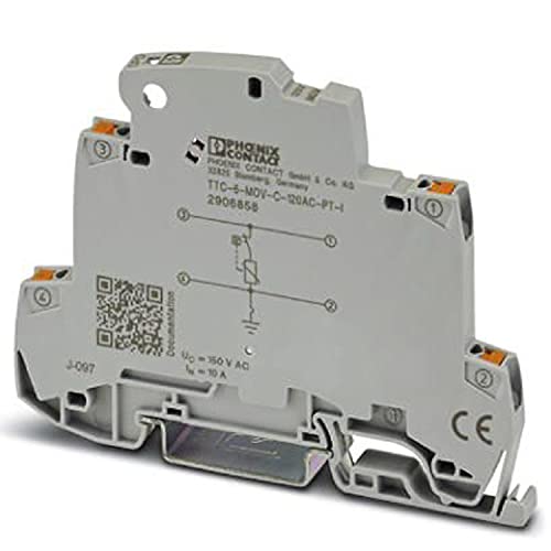PHOENIX CONTACT TTC-6-MOV-C-120AC-PT-I Überspannungsmittelschutz mit Integrierter Statusanzeige für eine Signalader mit Geerdetem Bezugspotenzial PHOENIX CONTACT TTC-6-MOV-C-120AC-PT-I Überspannungsmittelschutz mit Integrierter Statusanzeige für eine Signalader mit Geerdetem Bezugspotenzial von PHOENIX CONTACT