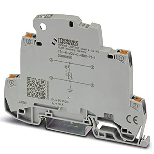 PHOENIX CONTACT TTC-6-MOV-C-48DC-PT-I Überspannungsmittelschutz mit Integrierter Statusanzeige für eine Signalader mit Geerdetem Bezugspotenzial PHOENIX CONTACT TTC-6-MOV-C-48DC-PT-I Überspannungsmittelschutz mit Integrierter Statusanzeige für eine Signalader mit Geerdetem Bezugspotenzial von PHOENIX CONTACT