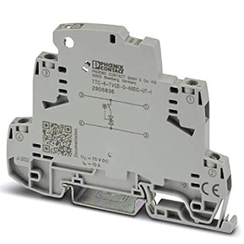 PHOENIX CONTACT TTC-6-TVSD-D-60DC-UT-I Überspannungs-Feinschutz mit Integrierter Statusanzeige für einen 2-adrigen Erdpotenzialfrei Betriebenen Signalkreis von PHOENIX CONTACT