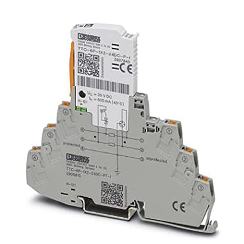 PHOENIX CONTACT TTC-6P-1X2-24DC-PT-I Überspannungsschutz, Bestehend aus Schutzstecker & Basiselement mit Integrierter Statusanzeige für einen 2-adrigen Erdpotenzialfrei Betriebenen Signalkreis PHOENIX CONTACT TTC-6P-1X2-24DC-PT-I Überspannungsschutz, Bestehend aus Schutzstecker & Basiselement mit Integrierter Statusanzeige für einen 2-adrigen Erdpotenzialfrei Betriebenen Signalkreis von PHOENIX CONTACT