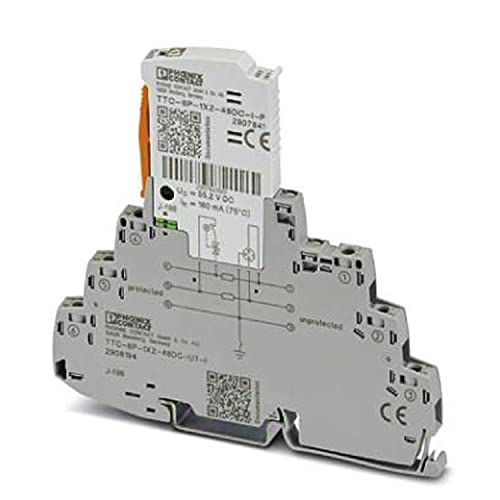 PHOENIX CONTACT TTC-6P-1X2-48DC-UT-I Überspannungsschutz, Bestehend aus Schutzstecker und Basiselement, mit Integrierter Statusanzeige für einen 2-adrigen Erdpotenzialfrei Betriebenen Signalkreis PHOENIX CONTACT TTC-6P-1X2-48DC-UT-I Überspannungsschutz, Bestehend aus Schutzstecker und Basiselement, mit Integrierter Statusanzeige für einen 2-adrigen Erdpotenzialfrei Betriebenen Signalkreis von PHOENIX CONTACT