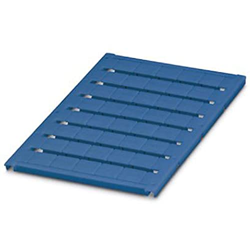 PHOENIX CONTACT UC-TM 12 BU Marker für Klemmen, 15.45mm x 10.5 mm Schriftfeldgröße, 40 Einzelschilder, Blau, 10 Stück von PHOENIX CONTACT