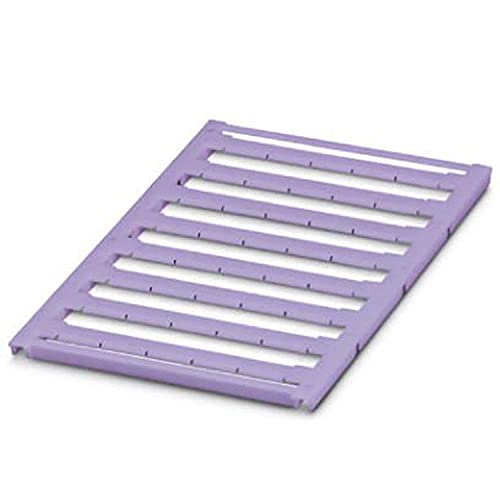 PHOENIX CONTACT UC-TMF 12 VT Marker für Klemmen, 12mm Klemmenbreite, 11.45mm x 5.1mm Schriftfeldgröße, Violett, 10 Stück PHOENIX CONTACT UC-TMF 12 VT Marker für Klemmen, 12mm Klemmenbreite, 11.45mm x 5.1mm Schriftfeldgröße, Violett, 10 Stück von PHOENIX CONTACT