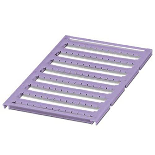 PHOENIX CONTACT UC-TMF 5 VT Marker für Klemmen, 5.2mm für Klemmenbreite, 4.6 mm x 5.1mm Schriftfeldgröße, 96 Einzelschilder, Violett, 10 Stück von PHOENIX CONTACT