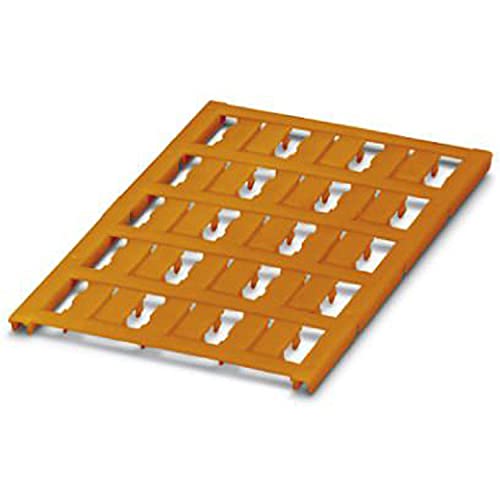 PHOENIX CONTACT UC-WMC 4.4 (15X5.5) OG Leitermarker, 2.8 mm-4.4 mm Kabeldurchmesserbereich, 15 mm x 5.5mm Schriftfeldgröße, 15 Einzelschilder, Orange, 8 Stück von PHOENIX CONTACT
