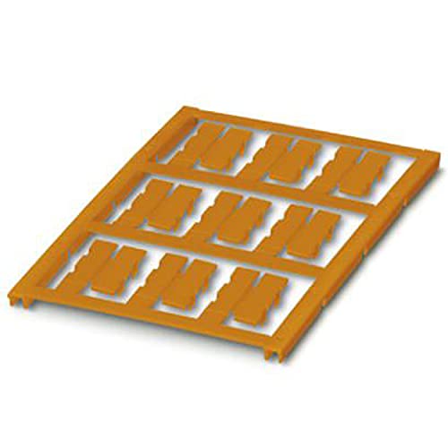 PHOENIX CONTACT UC-WMC 4.4 (23X5.5) OG Leitermarker, 2.8 mm-4.4 mm Kabeldurchmesserbereich, 23mm x 5.5mm Schriftfeldgröße, 9 Einzelschilder, Orange, 8 Stück von PHOENIX CONTACT