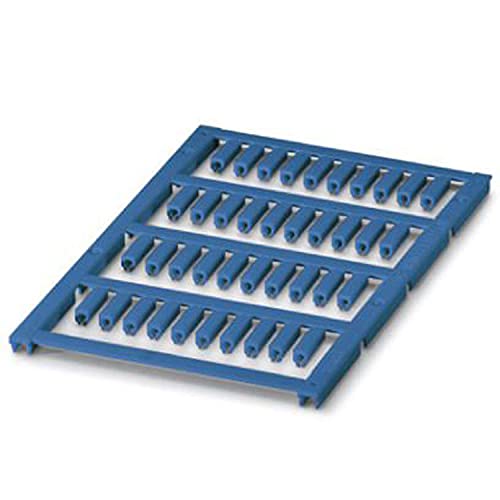 PHOENIX CONTACT UC-WMCO 1.6 (12X3) BU Leitermarker, 1.3mm-1.6 mm Kabeldurchmesserbereich, 12mm x 3mm Schriftfeldgröße, 40 Einzelschilder, Blau, 10 Stück von PHOENIX CONTACT