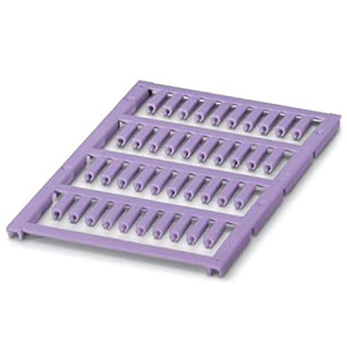PHOENIX CONTACT UC-WMCO 1.6 (12X3) VT Leitermarker, 1.3mm-1.6 mm Kabeldurchmesserbereich, 12mm x 3mm Schriftfeldgröße, 40 Einzelschilder, Violett, 10 Stück von PHOENIX CONTACT