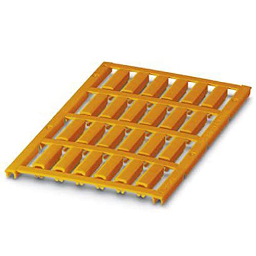 PHOENIX CONTACT UC-WMCO 4.9 (21X5) OG Leitermarker, 3.6 mm-4.9mm Kabeldurchmesserbereich, 21mm x 5mm Schriftfeldgröße, 24 Einzelschilder, Orange, 5 Stück von PHOENIX CONTACT