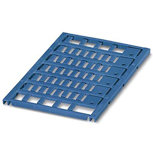 PHOENIX CONTACT UC-WMT (10X4) BU Kabelmarker, 0.6 mm-7mm Kabeldurchmesserbereich, 10mm x 4 mm Schriftfeldgröße, 48 Einzelschilder, Blau, 10 Stück von PHOENIX CONTACT