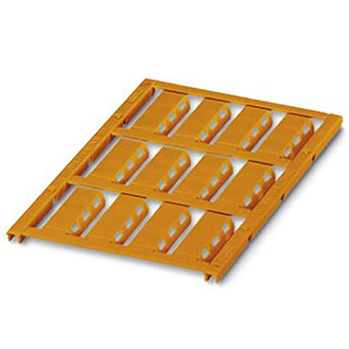 PHOENIX CONTACT UC-WMTBA (29X8) OG Kabelmarker, 6 mm Kabeldurchmesserbereich, 29mm x 8 mm Schriftfeldgröße, Orange, 10 Stück von PHOENIX CONTACT
