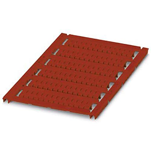 PHOENIX CONTACT UCT-TM 4 RD Marker für Klemmen, Matte, Unbeschriftet, 4.2mm Klemmenbreite, 3.6 mm x 10.5 mm Schriftfeldgröße, 84 Anzahl der Einzelschilder, Rot, 10 Stück PHOENIX CONTACT UCT-TM 4 RD Marker für Klemmen, Matte, Unbeschriftet, 4.2mm Klemmenbreite, 3.6 mm x 10.5 mm Schriftfeldgröße, 84 Anzahl der Einzelschilder, Rot, 10 Stück von PHOENIX CONTACT