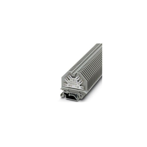 PHOENIX CONTACT UHK 4-FS/FS(12-2,8-0,8) Durchgangsklemme, Flachsteckanschluss, 12 Anschlüsse, 0.5 mm² - 6 mm² Querschnitt, 20 - 10 AWG, 6.2 mm Breite, Grau, 50 Stück von PHOENIX CONTACT