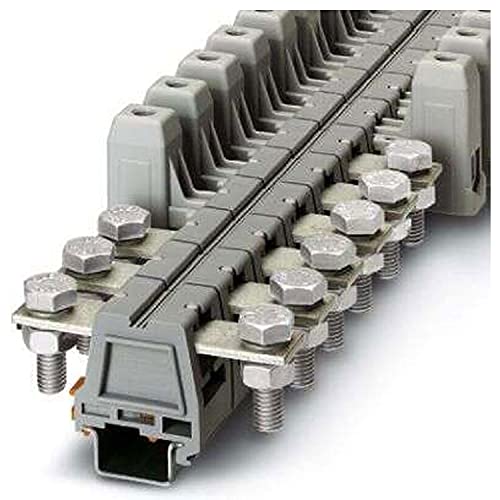 PHOENIX CONTACT UHV 50-KH/M10 Universalklemme mit Bolzenanschluss, 25-50 mm² Querschnitt, 6-1/0 AWG, 32 mm Breite, Grau, 10 Stück PHOENIX CONTACT UHV 50-KH/M10 Universalklemme mit Bolzenanschluss, 25-50 mm² Querschnitt, 6-1/0 AWG, 32 mm Breite, Grau, 10 Stück von PHOENIX CONTACT